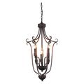 Cwi Lighting 6 Light Up Chandelier With Oil Rubbed Brown Finish 9817P16-6-121